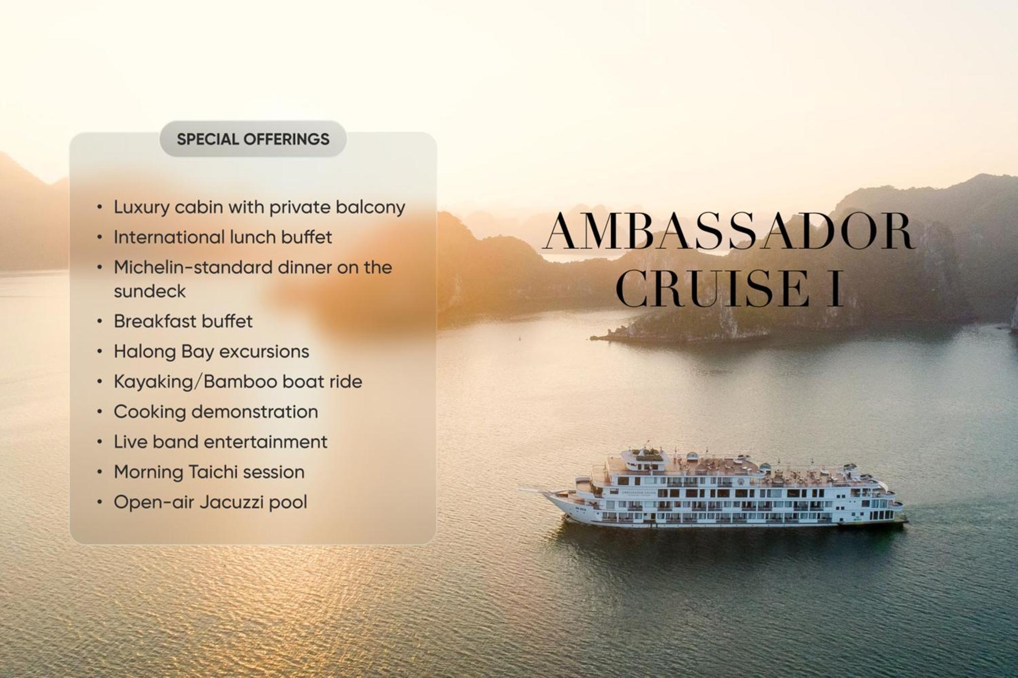 Ambassador Cruise Halong Bay Hotel Ha Long Exterior foto